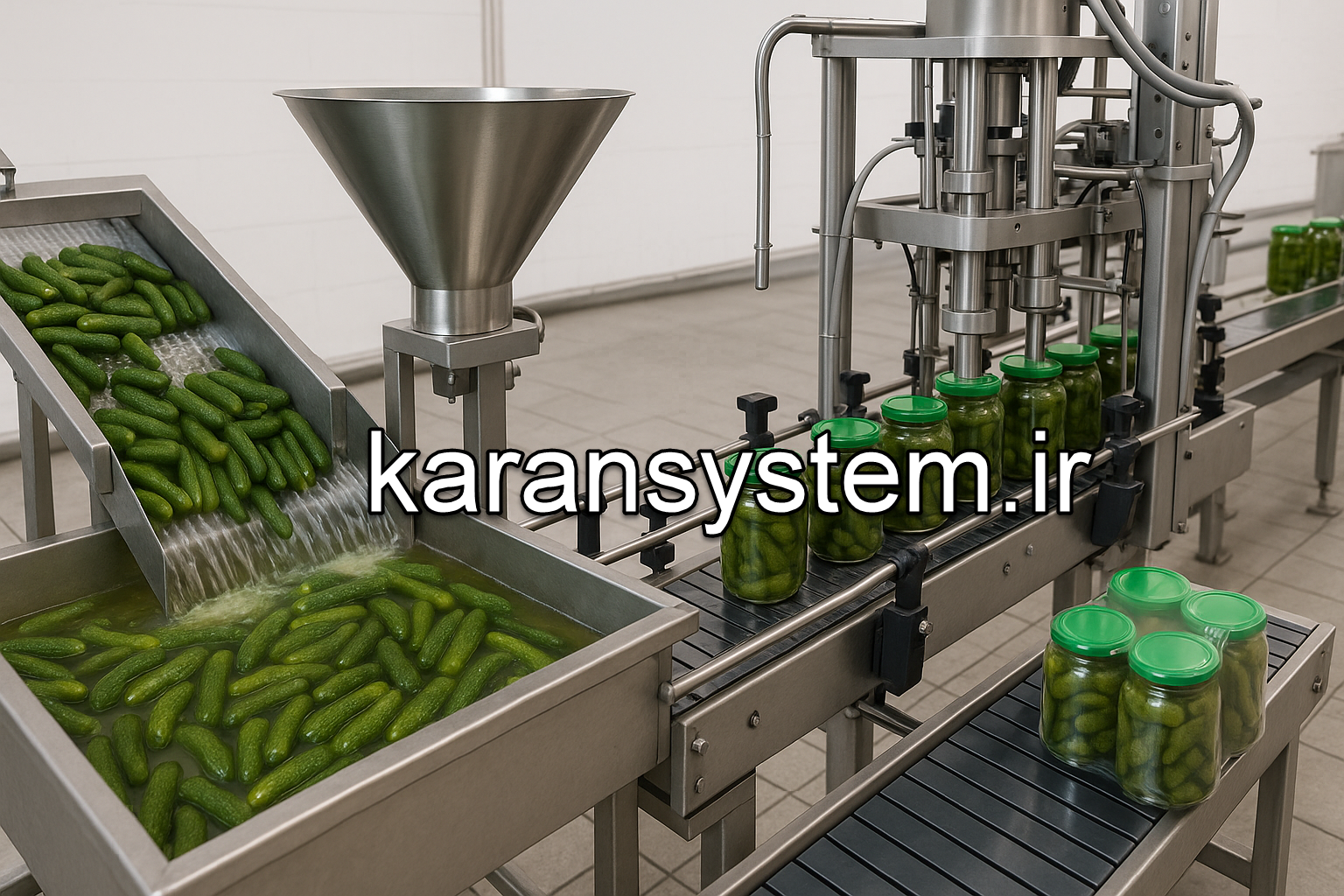 خط تولید خیارشور و ترشیجات